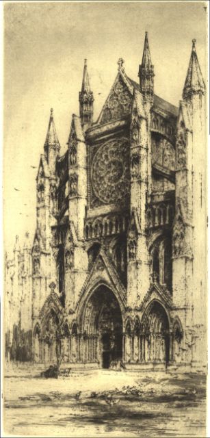 Ref No: 002 Title: Westminster Abbey, Nth Porch