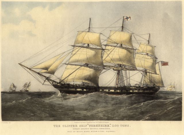 Ref No: 703 Title: "The Clipper Ship 'Yorkshire',1100 Tons"